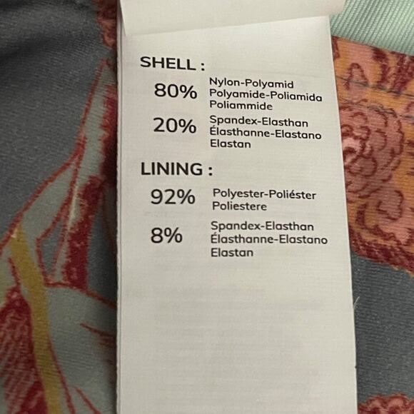 Cupshe Women Floral Bikini Small Gray Red Two-Piece V-Neck Crossback Tie Cheeky - Picture 8 of 9